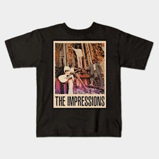 Retro Rhythm Harmony Impression Iconic Tribute Tee Kids T-Shirt